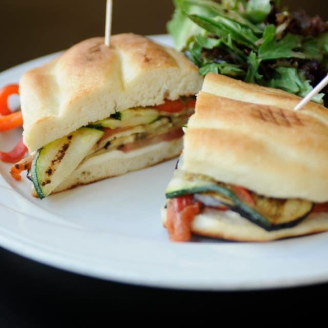 Panino Con Vegetali Alla Griglia Sandwich.